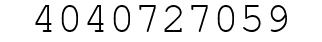Number 4040727059.