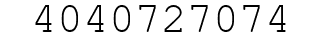 Number 4040727074.