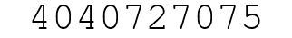 Number 4040727075.