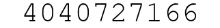 Number 4040727166.