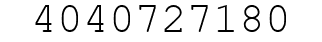 Number 4040727180.