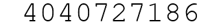 Number 4040727186.