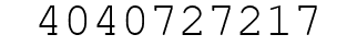 Number 4040727217.