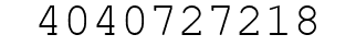 Number 4040727218.