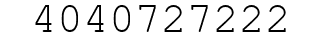 Number 4040727222.