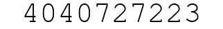 Number 4040727223.