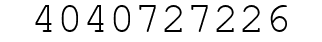 Number 4040727226.