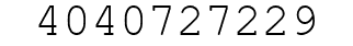 Number 4040727229.
