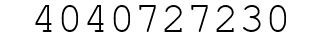 Number 4040727230.