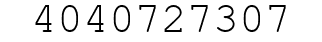 Number 4040727307.
