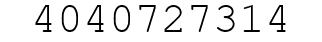 Number 4040727314.