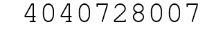 Number 4040728007.