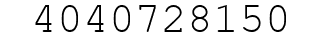 Number 4040728150.