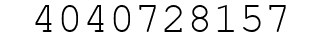 Number 4040728157.