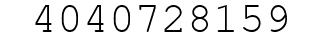 Number 4040728159.