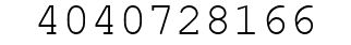 Number 4040728166.