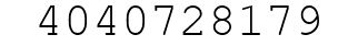 Number 4040728179.