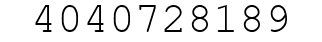 Number 4040728189.