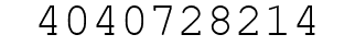 Number 4040728214.