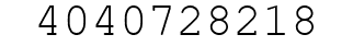 Number 4040728218.