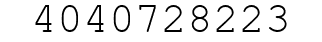Number 4040728223.