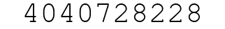 Number 4040728228.