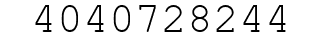 Number 4040728244.