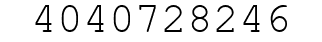 Number 4040728246.