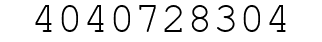 Number 4040728304.