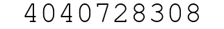 Number 4040728308.