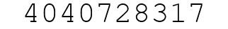Number 4040728317.