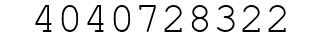 Number 4040728322.