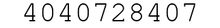 Number 4040728407.