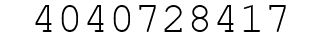 Number 4040728417.