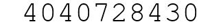 Number 4040728430.