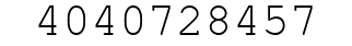Number 4040728457.