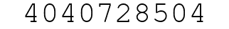 Number 4040728504.