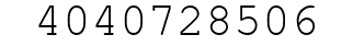 Number 4040728506.