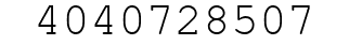 Number 4040728507.