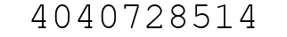 Number 4040728514.