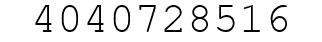 Number 4040728516.