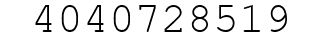 Number 4040728519.