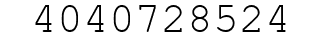 Number 4040728524.