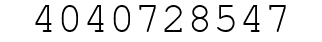 Number 4040728547.