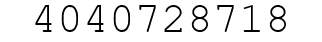 Number 4040728718.