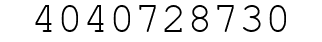 Number 4040728730.