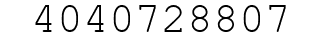 Number 4040728807.