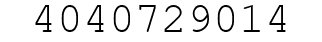 Number 4040729014.