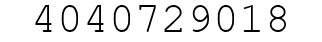 Number 4040729018.