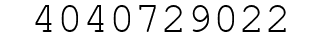 Number 4040729022.